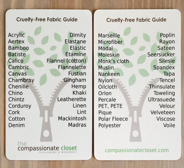Cruelty-free Fabric Guide
