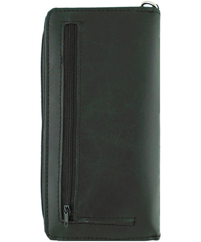 Sea otter with Starfish Applique Vegan Leather Wristlet Wallet by Lavishy