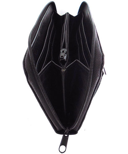 Sea otter with Starfish Applique Vegan Leather Wristlet Wallet by Lavishy