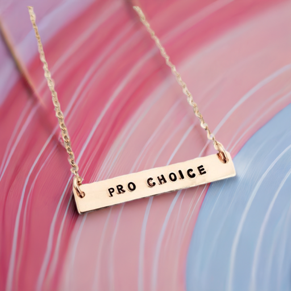 Pro Choice Classic Bar Necklace by Salt and Sparkle