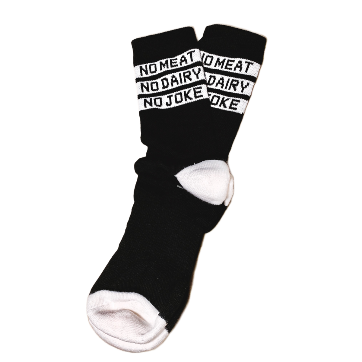 No Meat No Dairy No Joke Socks by Compassionate Closet