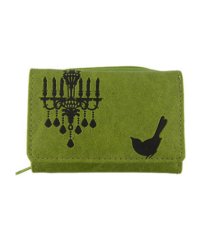 Bird &amp; Chandelier Vegan Leather Wallet by Lavishy - Compassionate Closet
