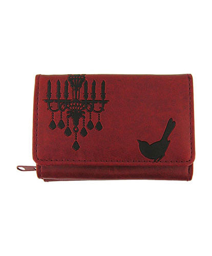 Bird &amp; Chandelier Vegan Leather Wallet by Lavishy - Compassionate Closet