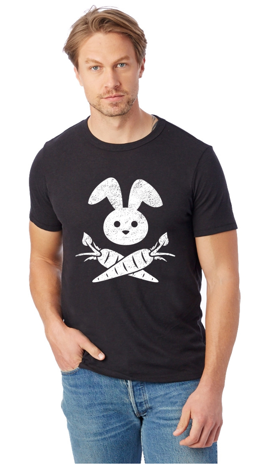Bunny Cross-Carrots Unisex T-Shirt by Compassionate Closet - Compassionate Closet