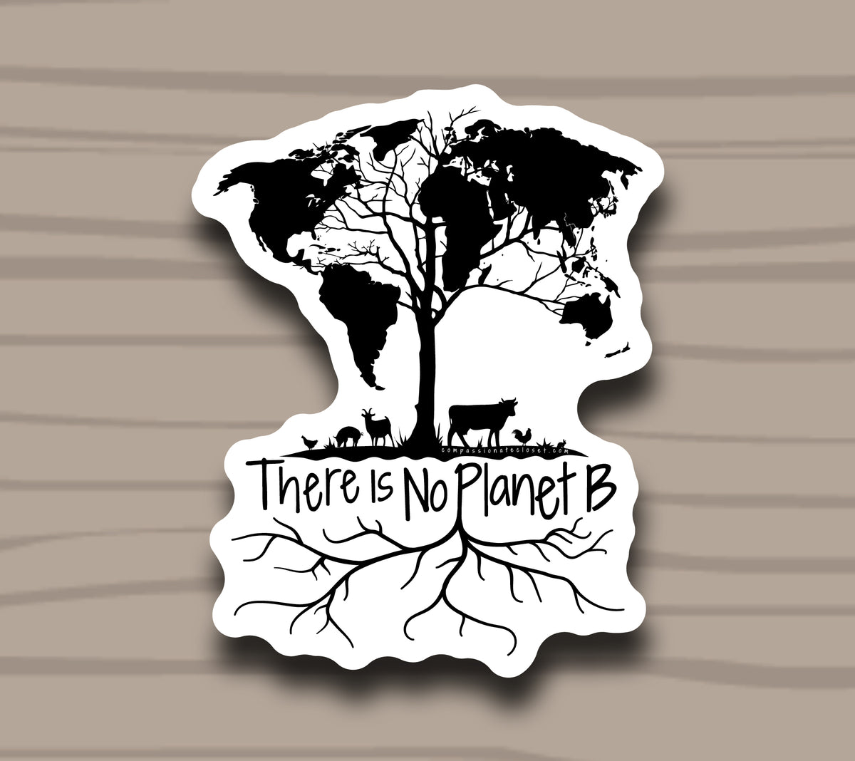 There Is No Planet B Sticker by Compassionate Closet - Compassionate Closet