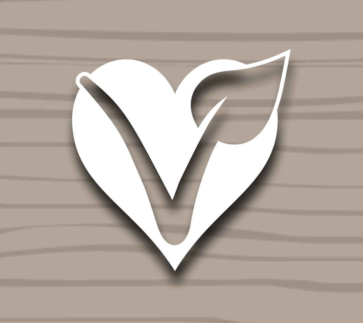 V Heart Sticker by Compassionate Closet - Compassionate Closet