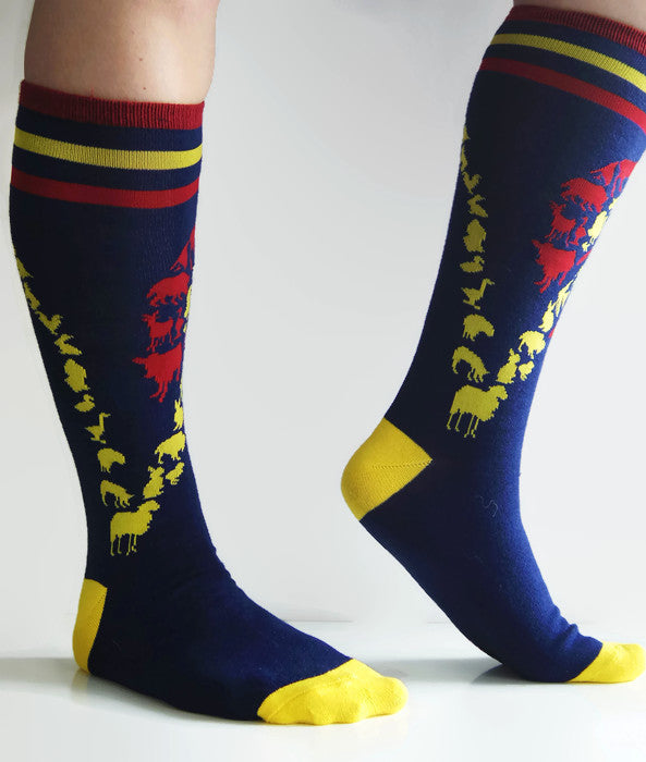 Colorado &quot;V&quot; Animal&#39; Knee High Socks by Compassionate Closet - Compassionate Closet