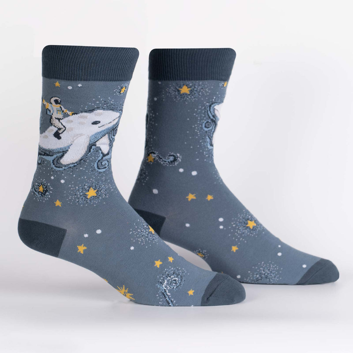 Cosmic Cetacean Crew Socks by Sock it To Me - Compassionate Closet