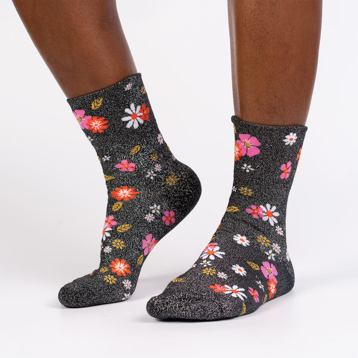 Flower Power Crew Socks by Sock it To Me - Compassionate Closet