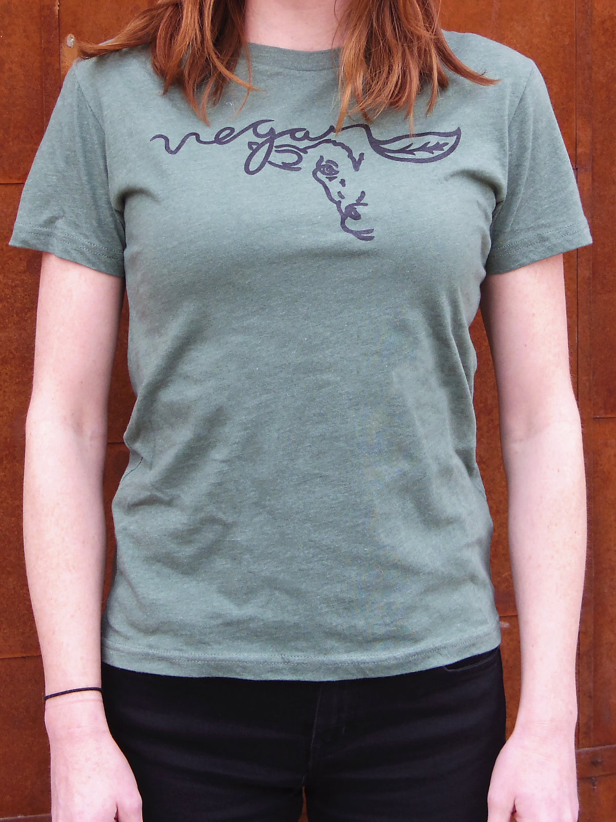 VEGAN FOR LIFE/ANIMALS COW Women&#39;s T-shirt by Compassionate Closet - Compassionate Closet