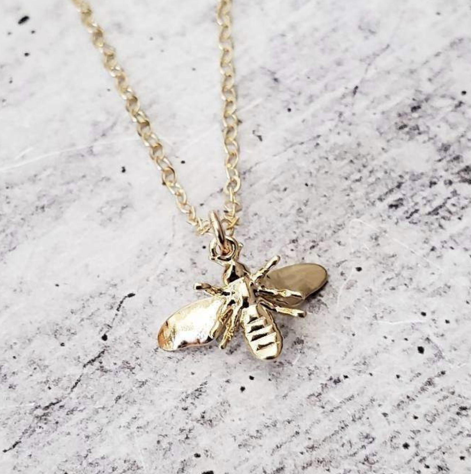 9ct Gold Citrine & Diamond Bumble Bee Slider Pendant in Yellow | Prouds