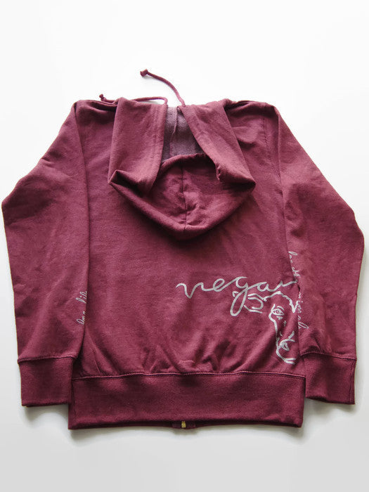 Vegan For Life/Animals Cow Hoodie by Compassionate Closet - Compassionate Closet