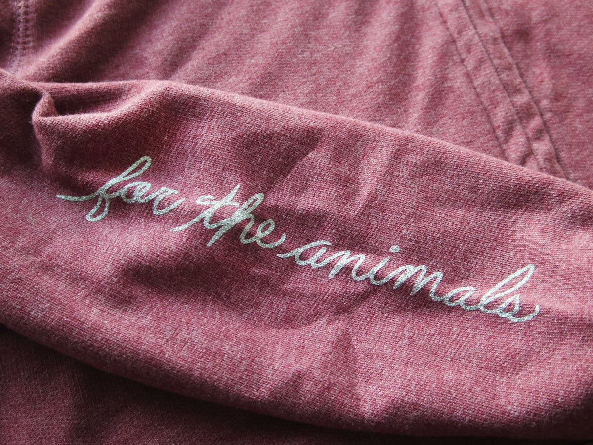 Vegan For Life/Animals Cow Hoodie by Compassionate Closet - Compassionate Closet