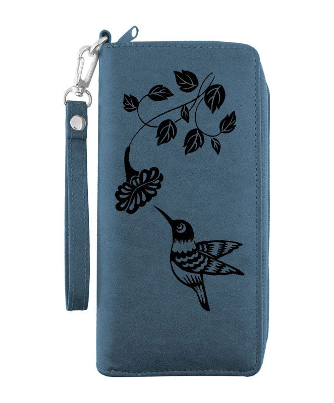 Hummingbird Vegan Leather Wristlet by Lavishy - Compassionate Closet