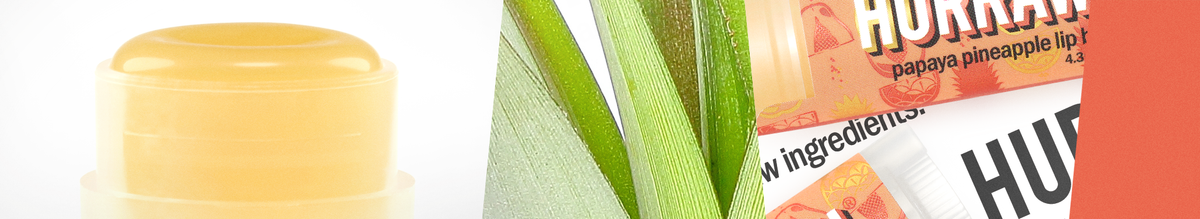 Papaya Pineapple Lip Balm by Hurraw! Balm - Compassionate Closet