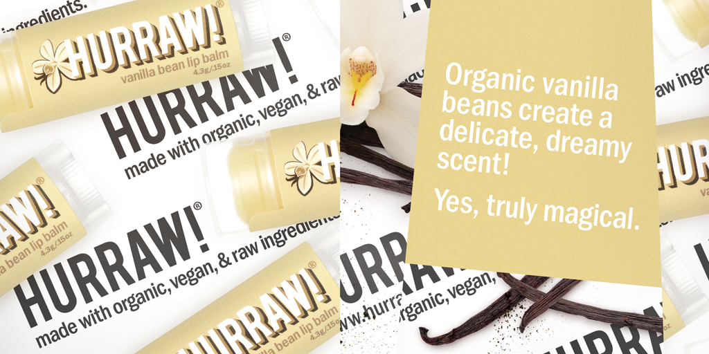 Vanilla Bean Lip Balm by Hurraw! Balm - Compassionate Closet