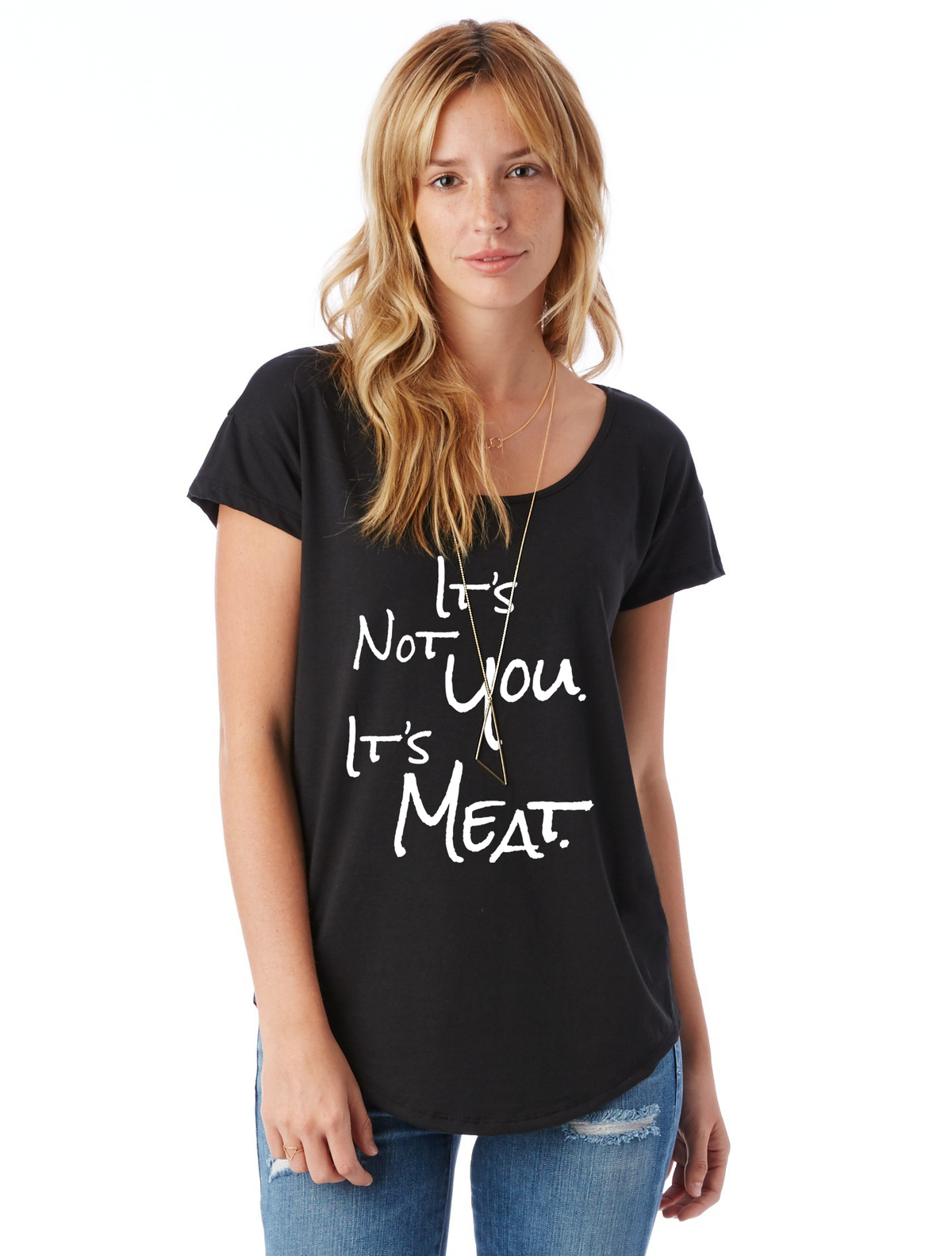 It&#39;s Not You. It&#39;s Meat Women&#39;s T-shirt by Compassionate Closet - Compassionate Closet
