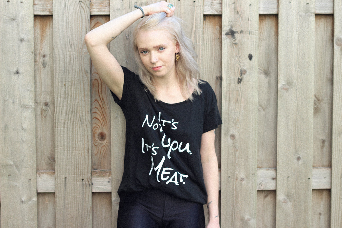 It&#39;s Not You. It&#39;s Meat Women&#39;s T-shirt by Compassionate Closet - Compassionate Closet
