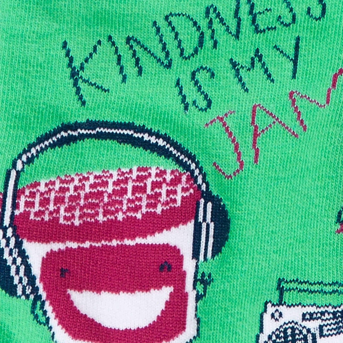 Kindness Is My Jam Crew Socks by Sock it To Me - Compassionate Closet