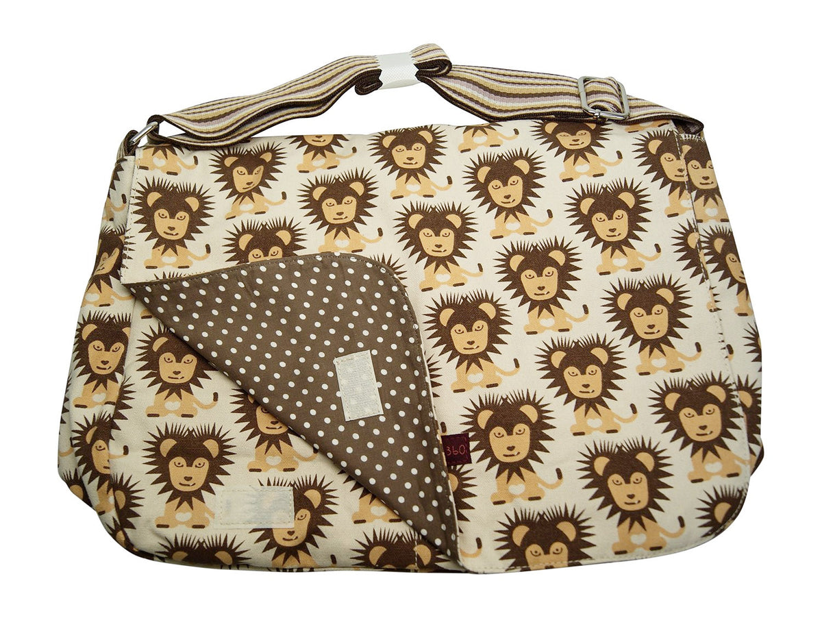 Large Flap Messenger Bag by Bungalow360 - Compassionate Closet
