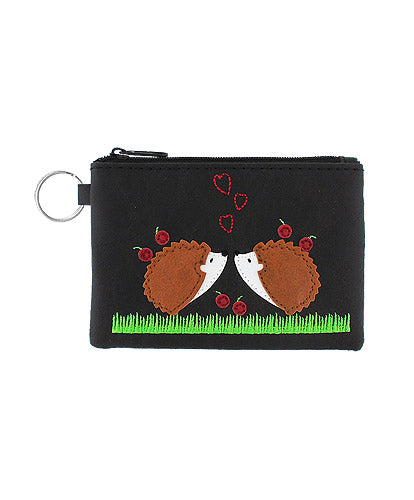 Love Hedgehogs Keyring Coin Purse by Lavishy - Compassionate Closet