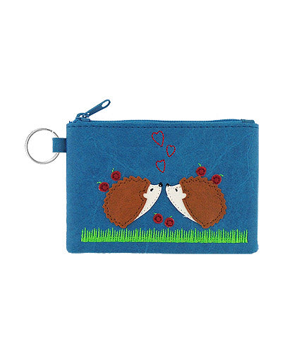 Love Hedgehogs Keyring Coin Purse by Lavishy - Compassionate Closet