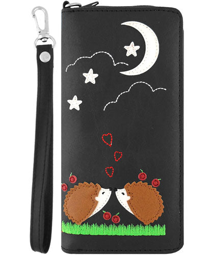 Love Hedgehogs Wristlet Wallet by Lavishy - Compassionate Closet