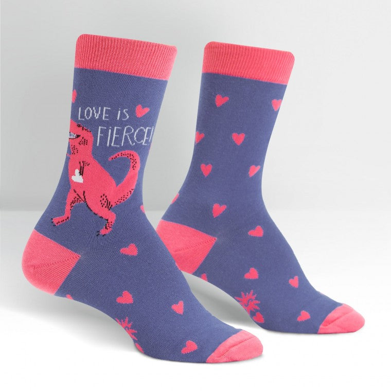 Love Is Fierce Crew Socks by Sock it To Me - Compassionate Closet
