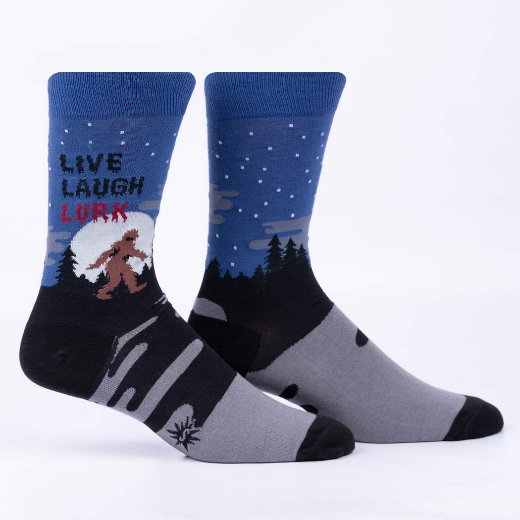 Live, Laugh, Lurk Crew Socks by Sock it To Me