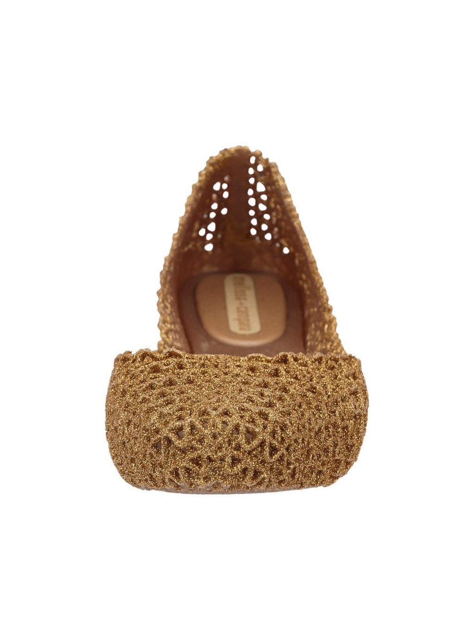 Melissa Campana Papel VII Jelly Flat in Pink Glitter at Nordstrom Size 7