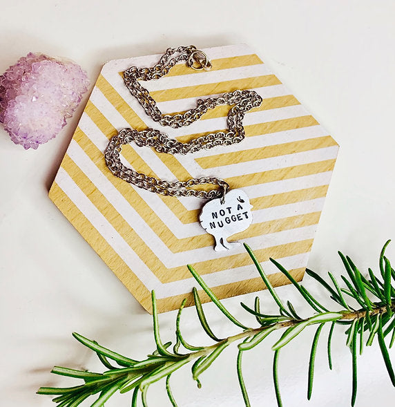 Mini Not a Nugget Chick Necklace by Christy Robinson Designs