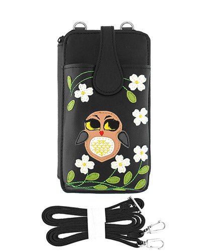 Owl Cell Phone Wallet by Lavishy