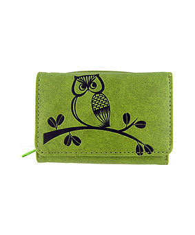 Owl Vegan Leather Small Wallet by Lavishy - Compassionate Closet