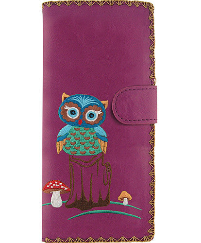 Owl Vegan Leather Wallet by Lavishy - Compassionate Closet
