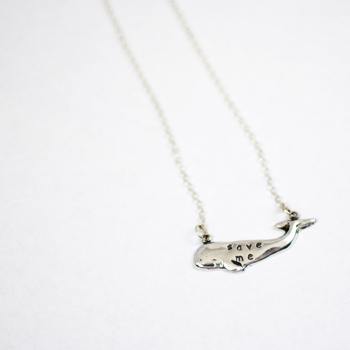 Save Me Whale PMC Necklace by Christy Robinson Designs - Compassionate Closet