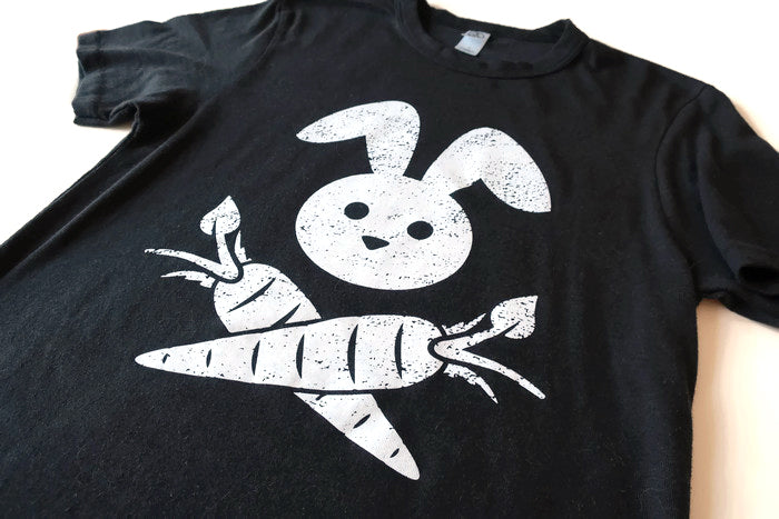 Rabbit And Crossed Carrots T-Shirt Rabbit And Crossed Carrots T-Shirt