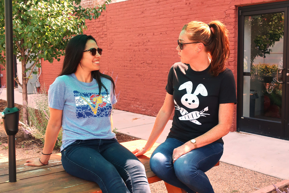 Bunny Cross-Carrots Unisex T-Shirt by Compassionate Closet - Compassionate Closet