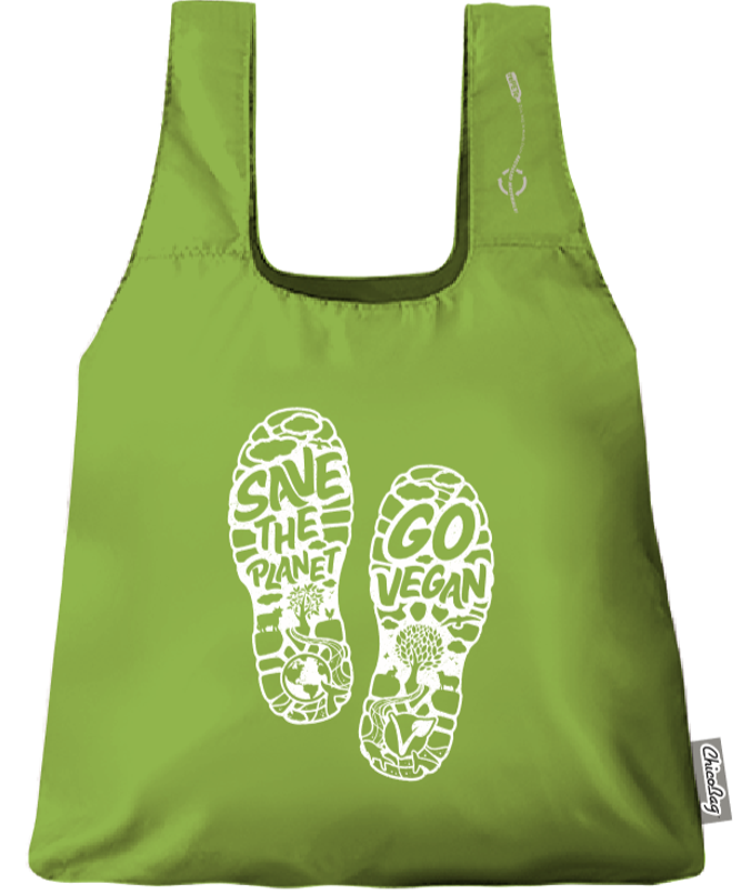 Save The Planet Go Vegan Tote by Compassionate Closet - Compassionate Closet