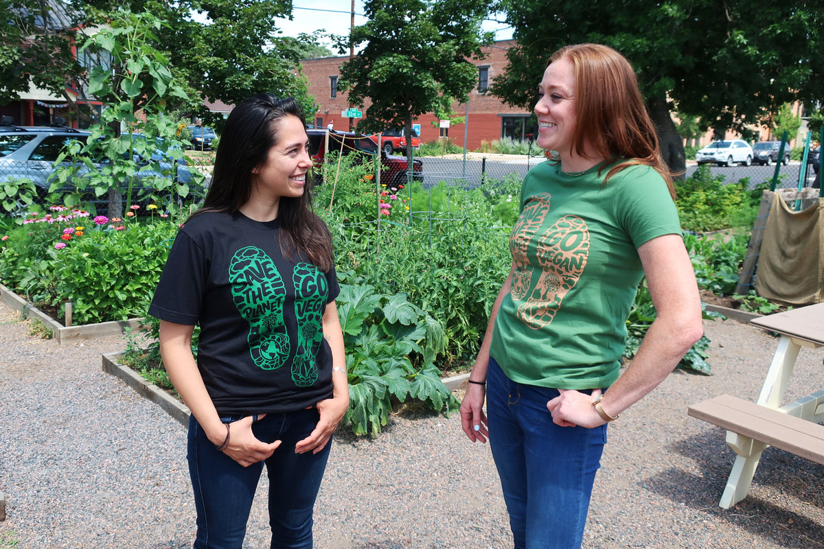 Save the Planet, Go Vegan Unisex T-Shirt by Compassionate Closet - Compassionate Closet