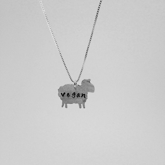 Vegan Sheep Necklace by Zaaya - Compassionate Closet