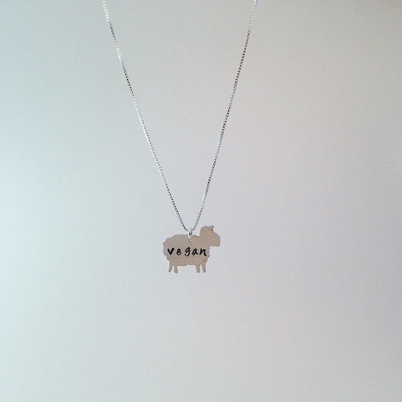 Vegan Sheep Necklace by Zaaya - Compassionate Closet