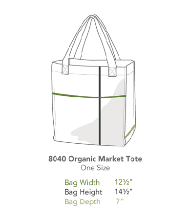 Organic Market Tote by Compassionate Closet - Compassionate Closet
