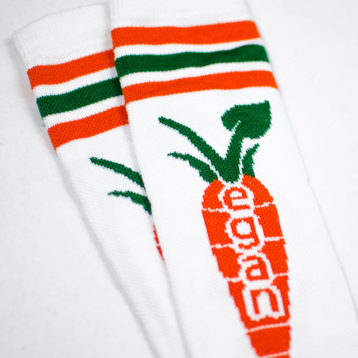 Vegan Carrot Knee High Socks by Compassionate Closet - Compassionate Closet