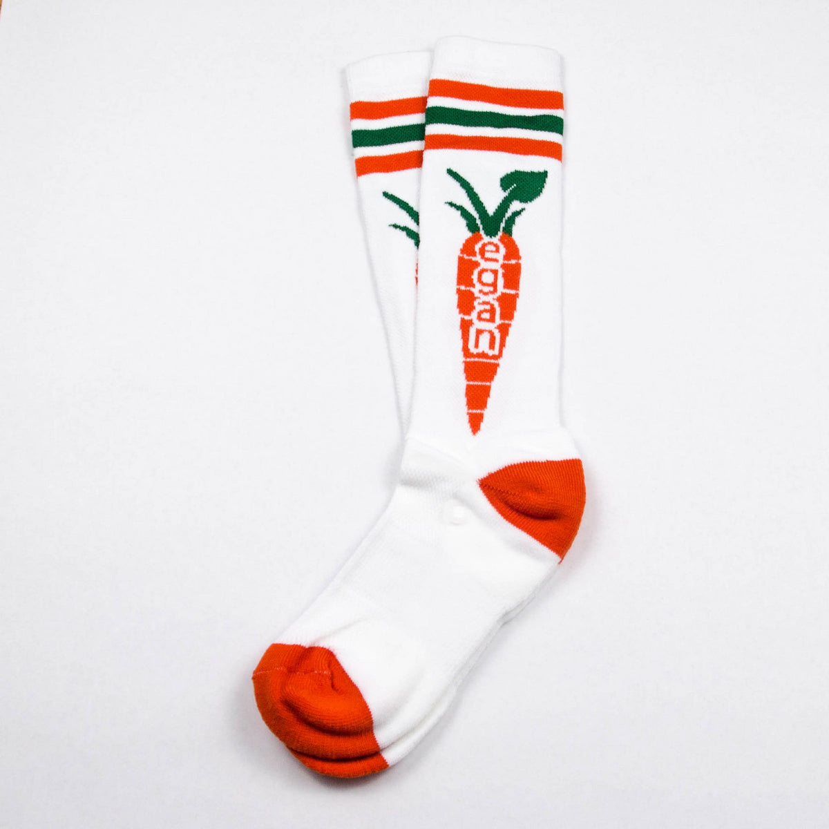 Vegan Carrot Knee High Socks by Compassionate Closet - Compassionate Closet