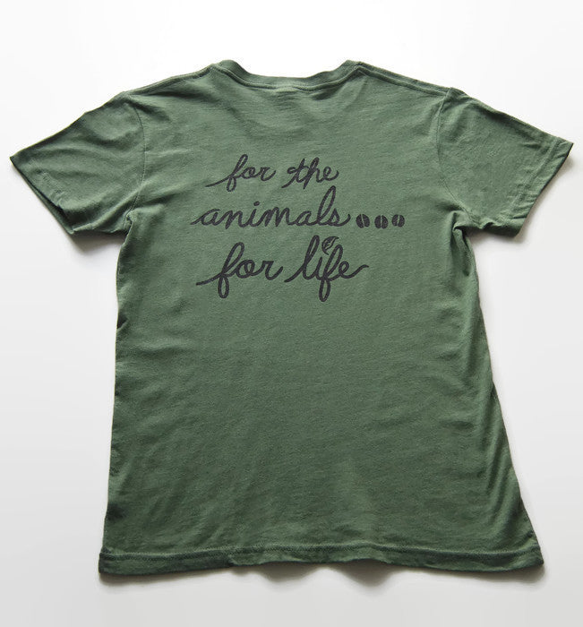 VEGAN FOR LIFE/ANIMALS COW&#39; Unisex T-shirt by Compassionate Closet - Compassionate Closet