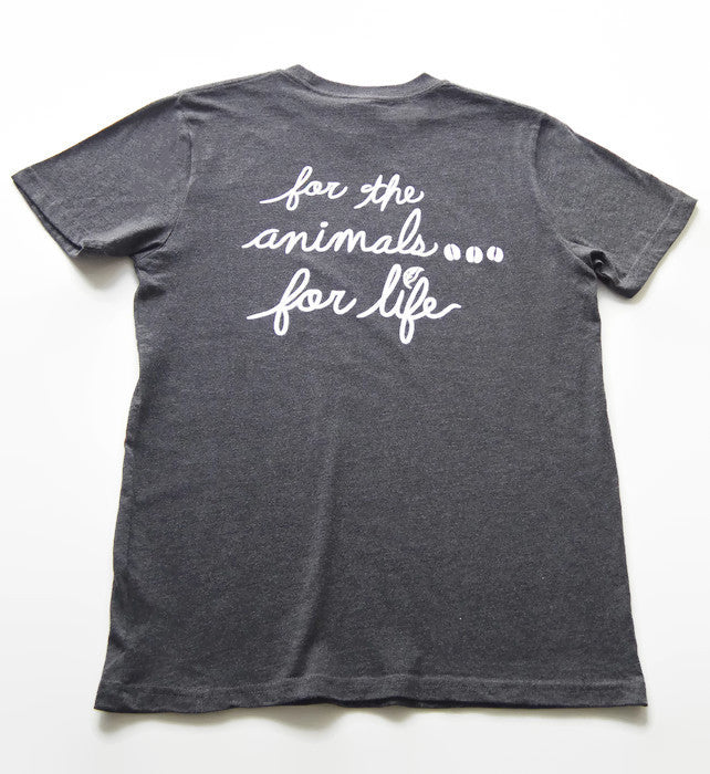 VEGAN FOR LIFE/ANIMALS COW&#39; Unisex T-shirt by Compassionate Closet - Compassionate Closet