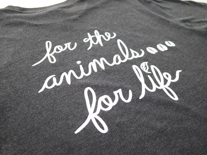 VEGAN FOR LIFE/ANIMALS COW&#39; Unisex T-shirt by Compassionate Closet - Compassionate Closet
