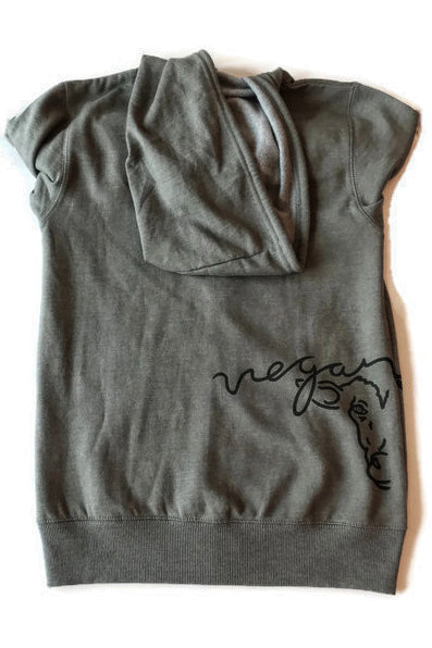 Vegan For Life/Animals Cow Hoodie by Compassionate Closet - Compassionate Closet