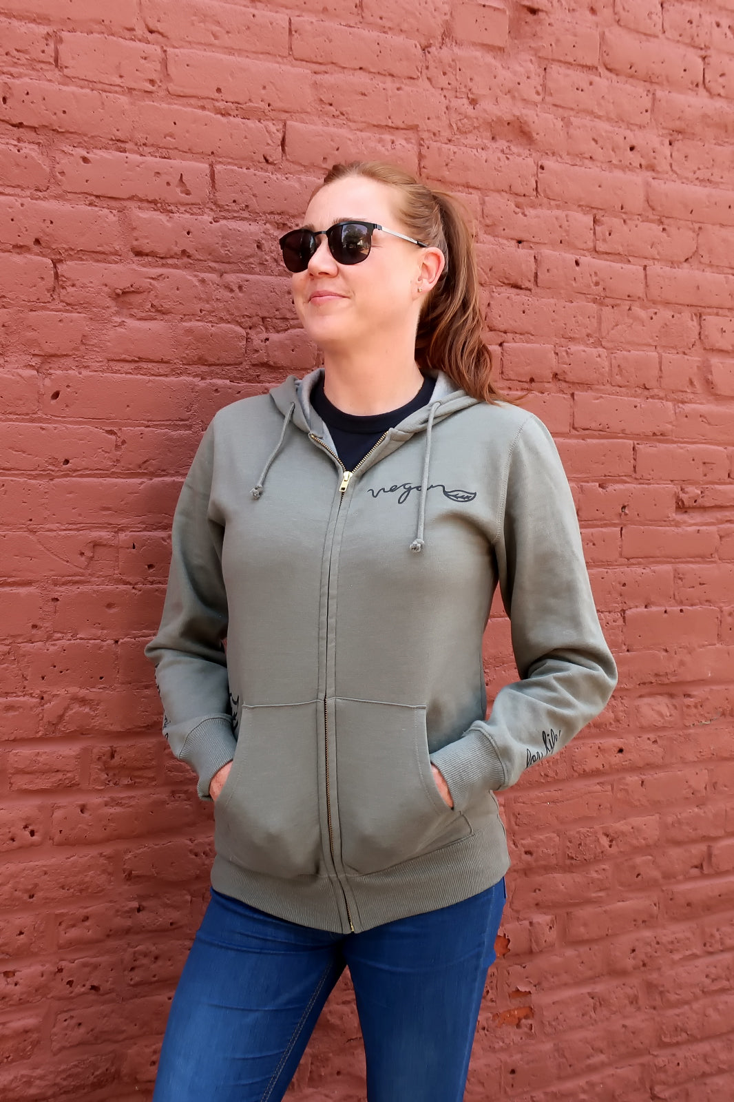 Vegan For Life/Animals Cow Hoodie by Compassionate Closet - Compassionate Closet