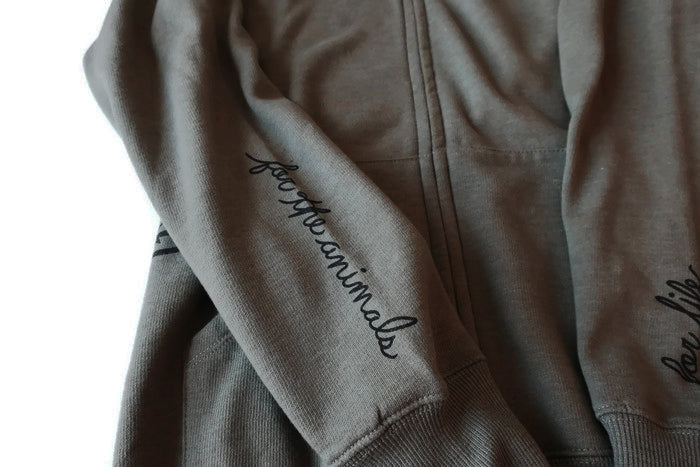 Vegan For Life/Animals Cow Hoodie by Compassionate Closet - Compassionate Closet